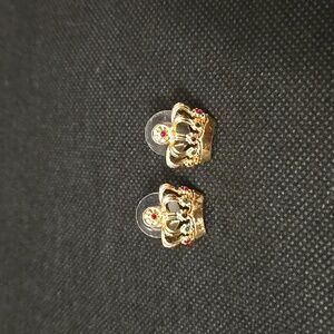 Bejeweled Crown Earrings by Talbots